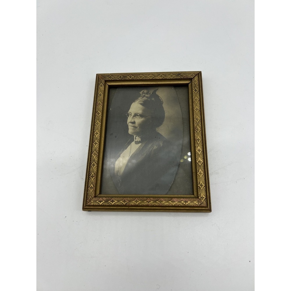 Antique Framed Photograph Louise A. Gisin Born 1848 Died 1931 Victorian NAMED